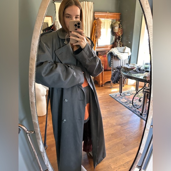 Vintage Christian Dior Le connoisseur Trench double breasted Coat Overcoat 40L - Picture 5 of 16